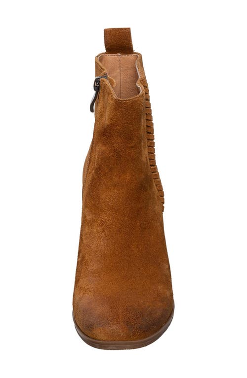 Antelope Nila Almond Toe Bootie In Cognac
