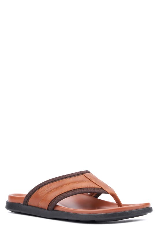 Shop New York And Company Maxx Flip Flop In Cognac