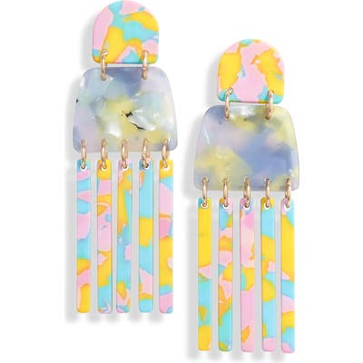 Lele Sadoughi Empire Fringe Drop Earrings