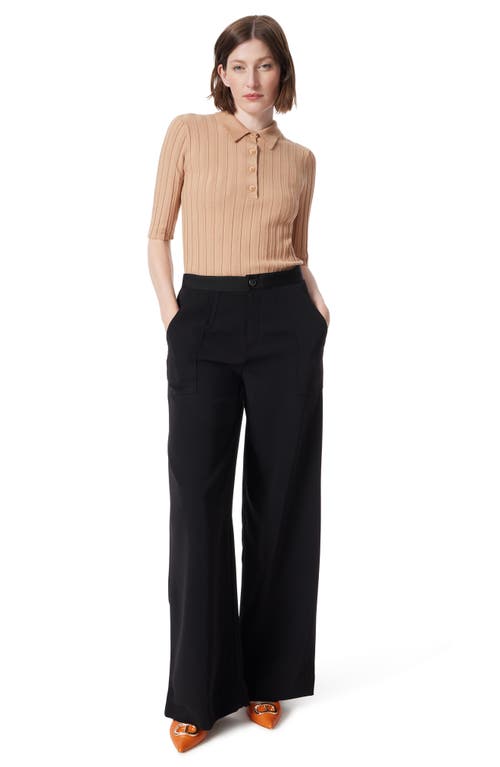 Dee Ocleppo Utility Wide Leg Suiting Pants In Black