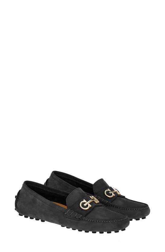 Shop Ferragamo Odilia Driving Shoe In Black