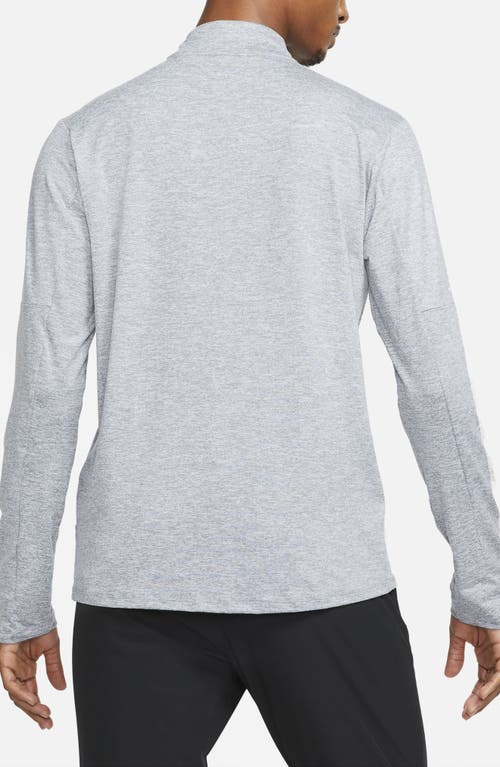 Shop Nike Dri-fit Element Half Zip Running Pullover In Smoke Grey/reflective Silver