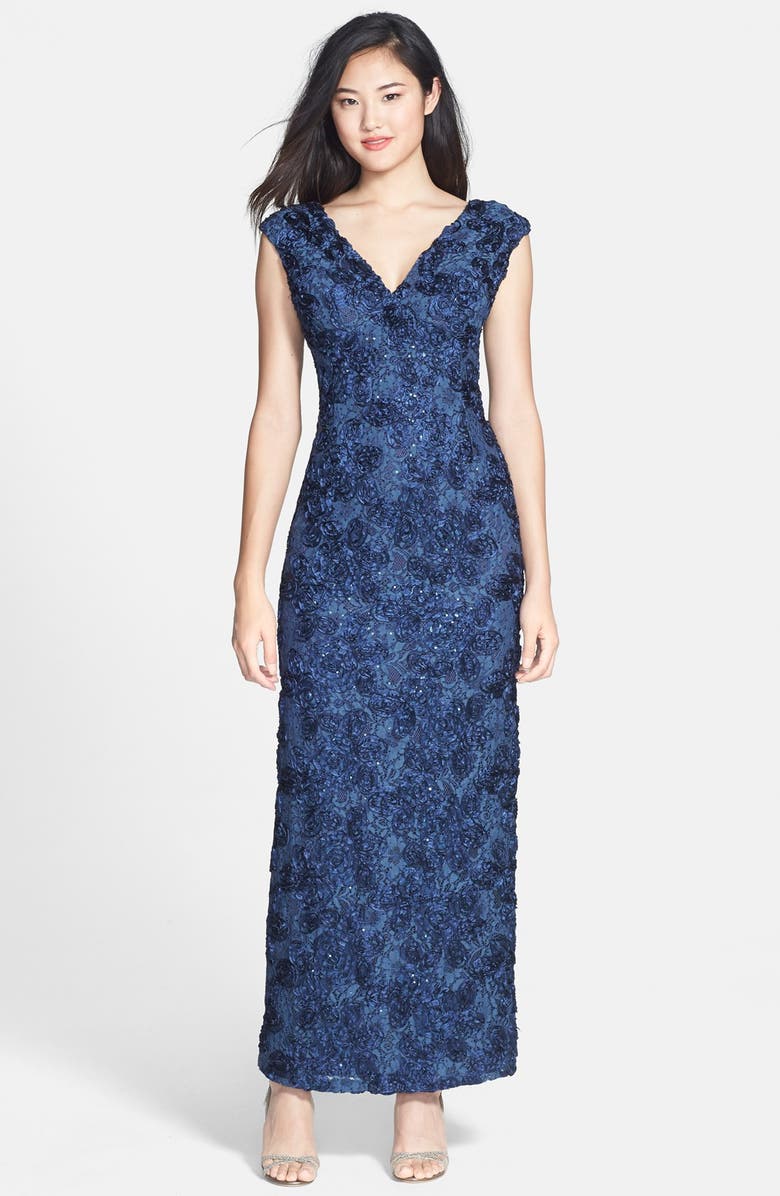 Marina Sequin & Soutache Embellished Lace Gown | Nordstrom