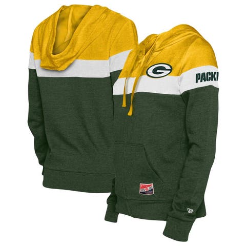 Women's Touch by Alyssa Milano Black Green Bay Packers All American Full-Zip Hoodie Size: Large