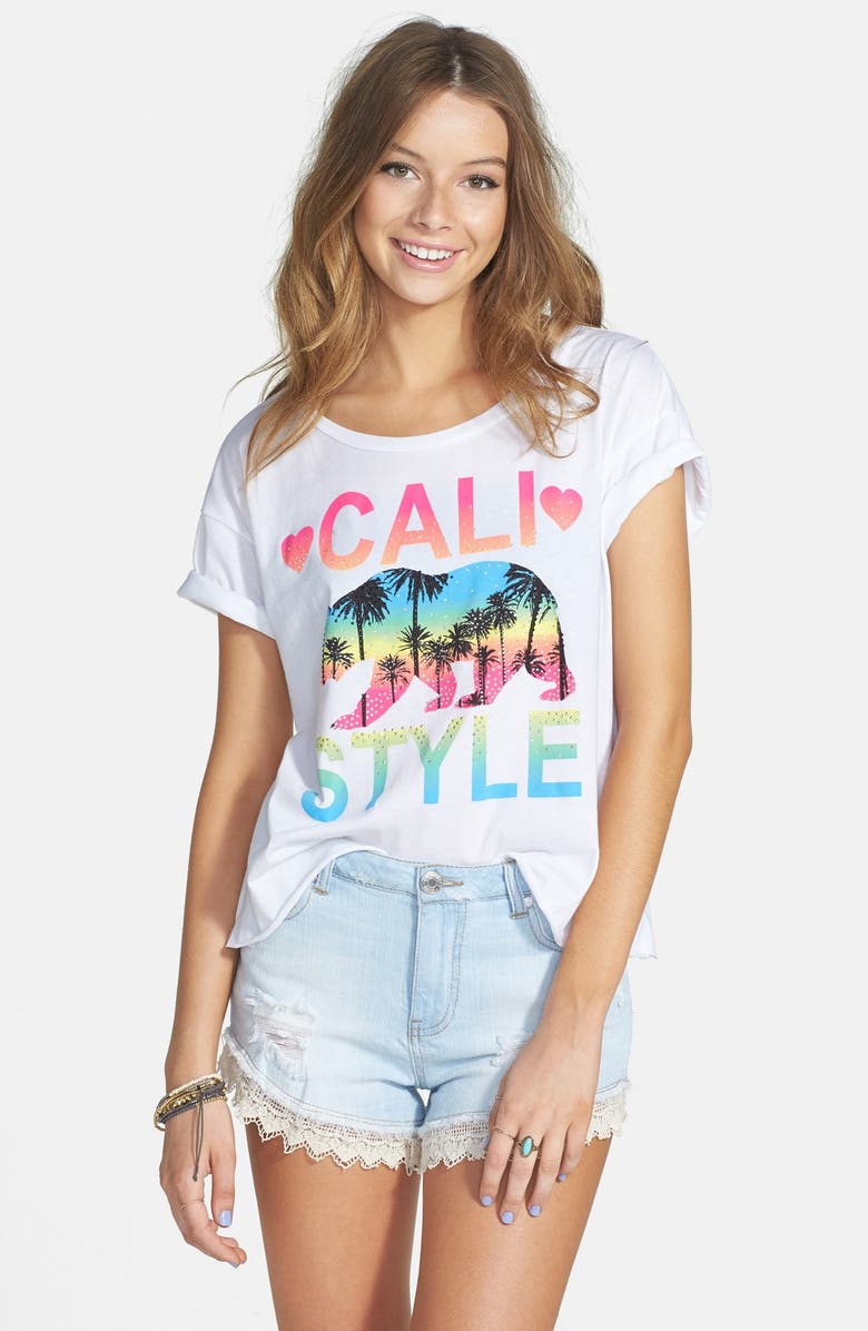 JC Fits 'Cali Style' Tee (Juniors) | Nordstrom