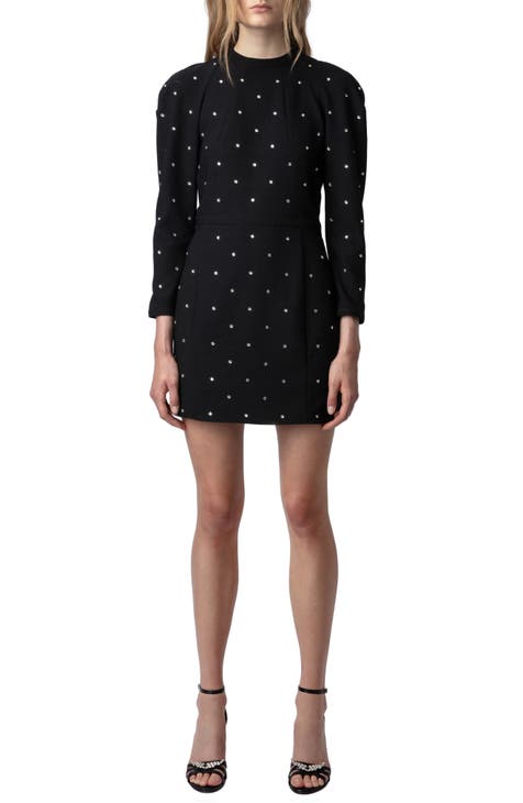 Zadig and voltaire black cheap dress