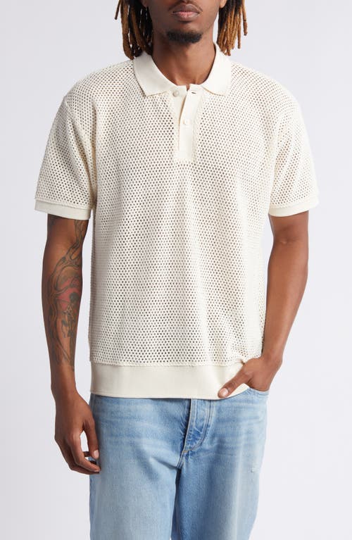 Obey Duke Mesh Polo Unbleached at Nordstrom,