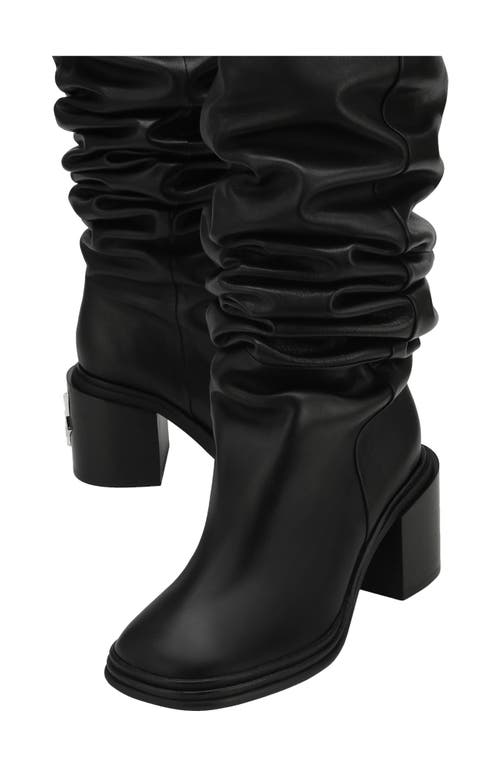 Shop Naked Wolfe Nature Block Heel Tall Boot In Black-nappa Prince