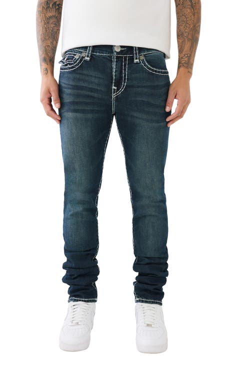 Rocco Stacked Super T Skinny Jeans (Aquamarine)
