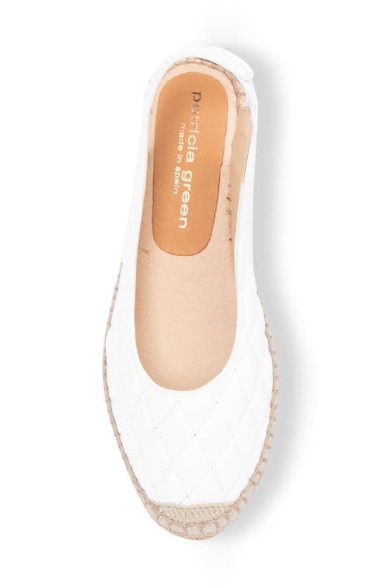 Shop Patricia Green Valencia Slingback Wedge Espadrille In Quilted White