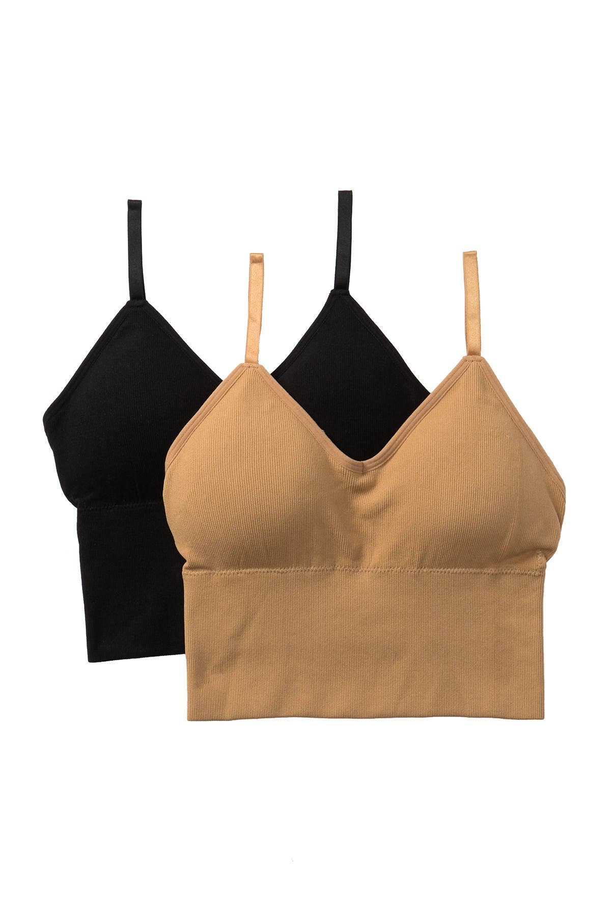 Studio By Capezio Seamless Ribbed Longlined Comfort Bras In Oxford