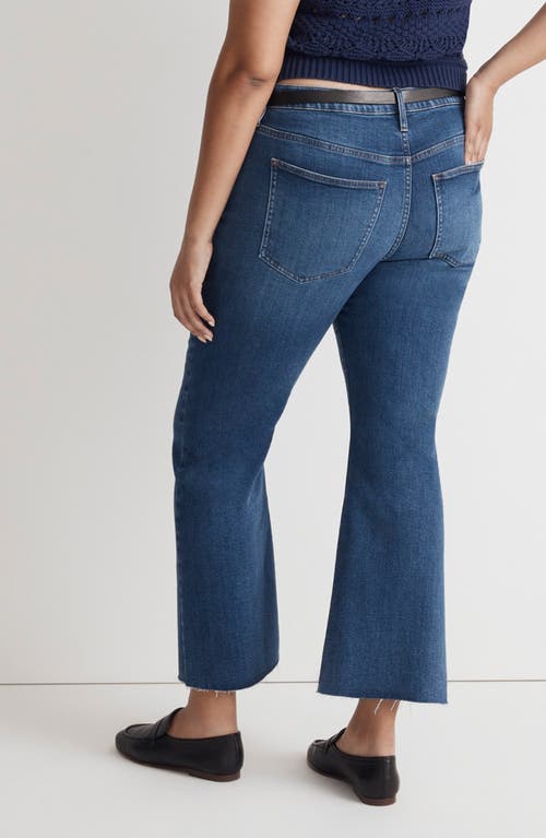 Madewell Kick Out Raw Hem Crop Jeans In Brinton Wash