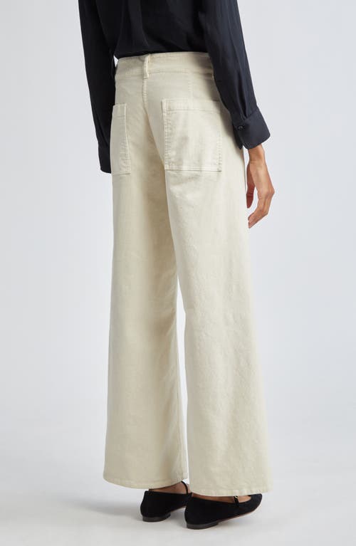 Shop Nili Lotan Megan Wide Leg Pants In Stone