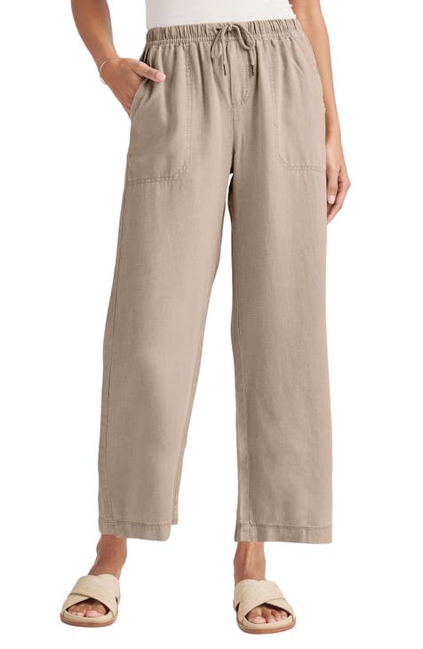 Millers Elastic Waist Capri Pants Womens Size 12 Orange Pockets Pullup  Casual
