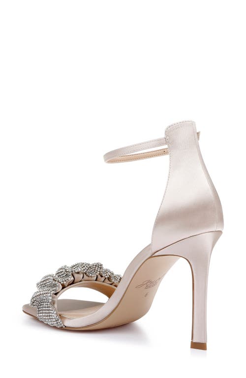 Jewel Badgley Mischka Ridley Ankle Strap Sandal In Champagne