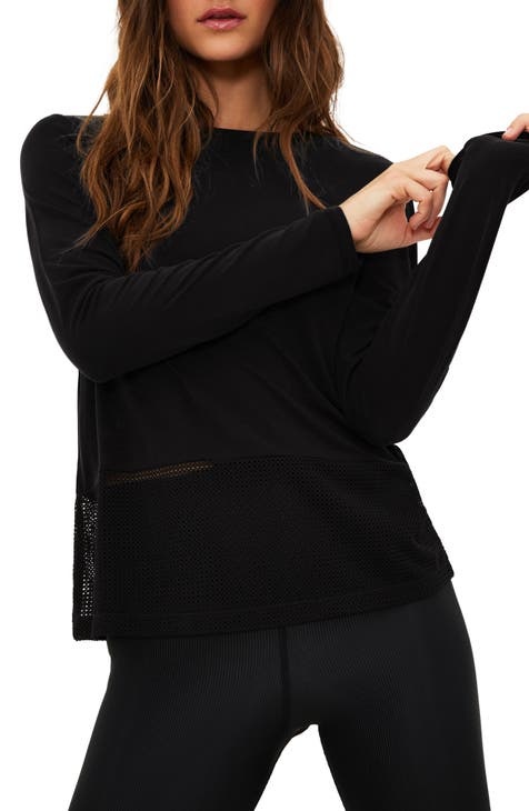 Lorna Jane Women's Manhattan Long Sleeve Mesh Jacket (Black, XS