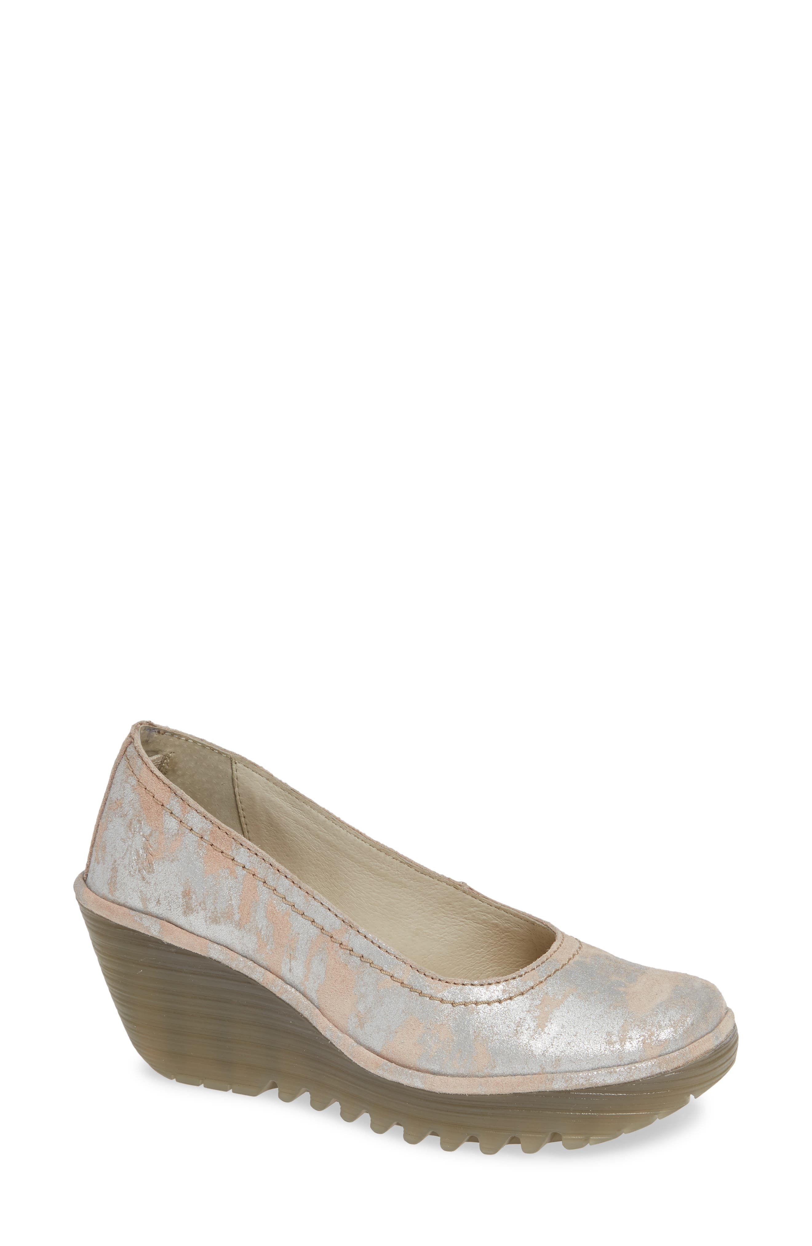 Fly London Yoni Wedge Pump - Pink