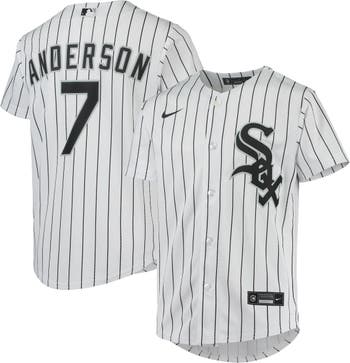 Men's Nike Tim Anderson White/Black Chicago White Sox Home Replica Player  Jersey 