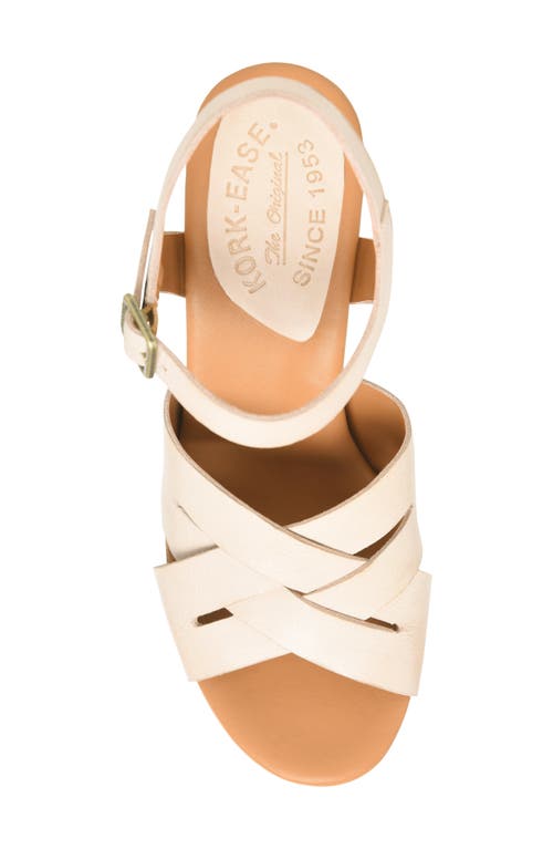 Shop Kork-ease ® Hutton Ankle Strap Platform Sandal In Natural F/g