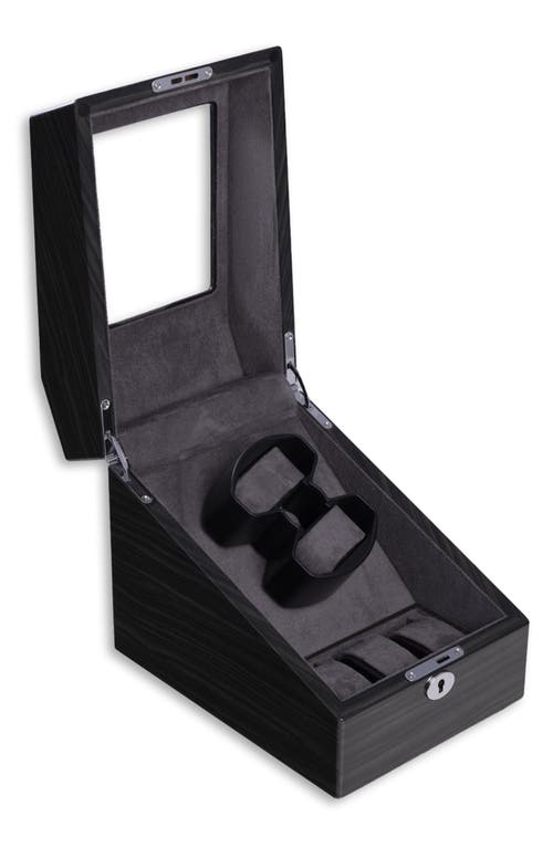 BEY-BERK BEY-BERK SUBMARINER 2-WATCH WINDER & CASE 