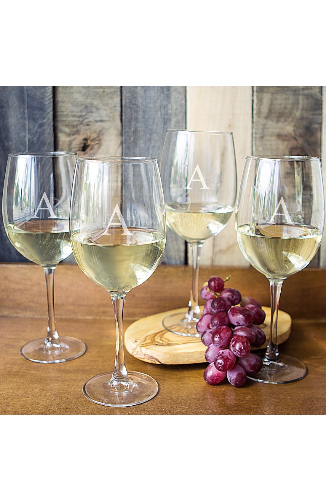 Cathy's Concepts Set of 4 Personalized White Wine Glasses Nordstrom