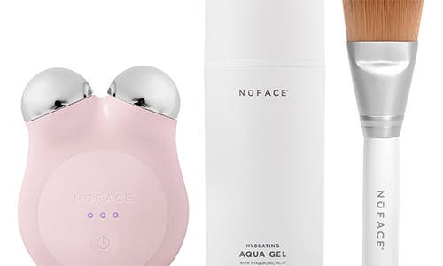 Nuface ® Mini+ Smart On-the-go Facial Toning Starter Kit (nordstrom Exclusive) $325 Value In Sandy Rose