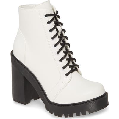 Jeffrey Campbell Legend Platform Bootie, White