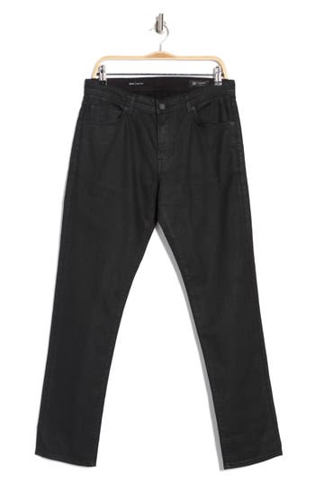 Ag Tellis Modern Slim Twill Pants In Ltt Ct Charcoal Black