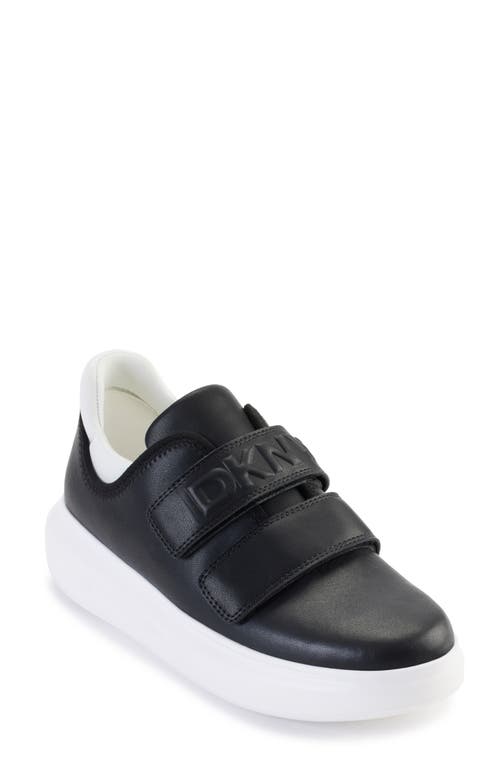 Dkny Jamiah Platform Sneaker In Black/white