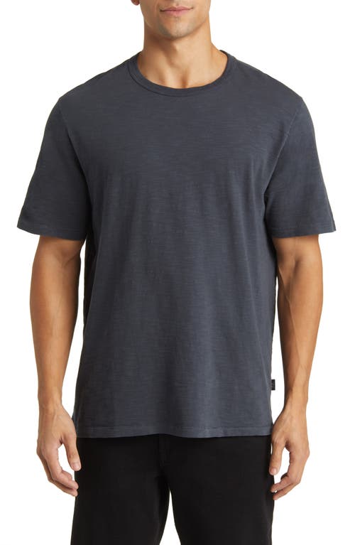 Slub Crewneck T-Shirt in Blueberry