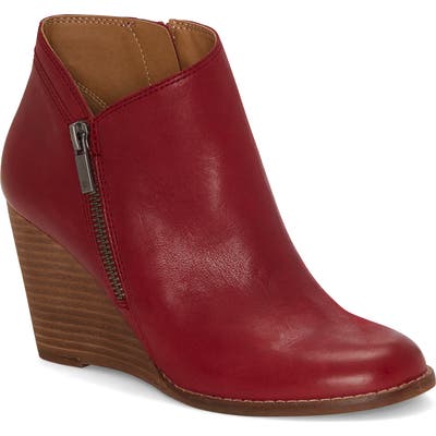 Lucky Brand Yewani Bootie- Red