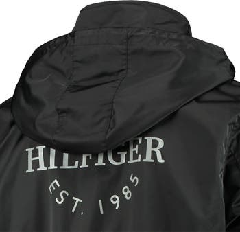 Tommy Hilfiger Men's Tommy Hilfiger Black/Gray Indianapolis Colts Anorak  Hoodie Quarter-Zip Jacket