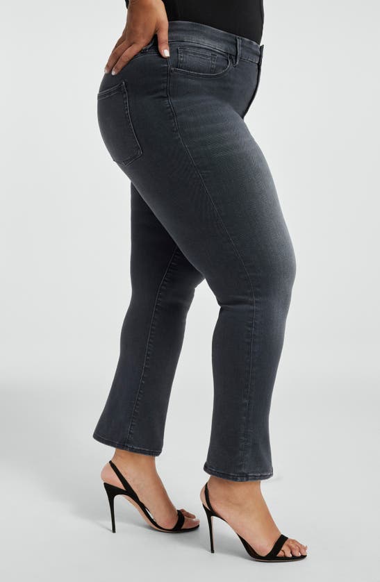 Good American Always Fits Good Straight High Waist Straight Leg Jeans In Black253