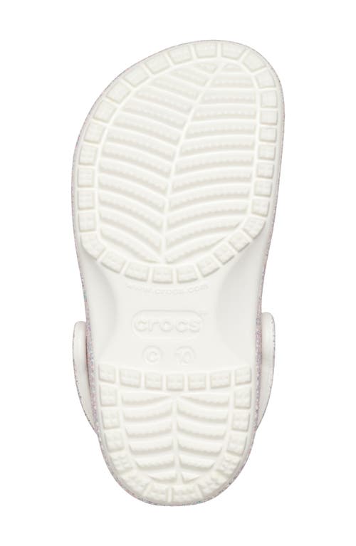Shop Crocs Kids' Classic Glitter Clog In Mystic Glitter