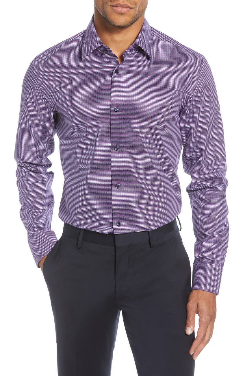 BOSS | Extra Slim Fit Geometric Dress Shirt | Nordstrom Rack
