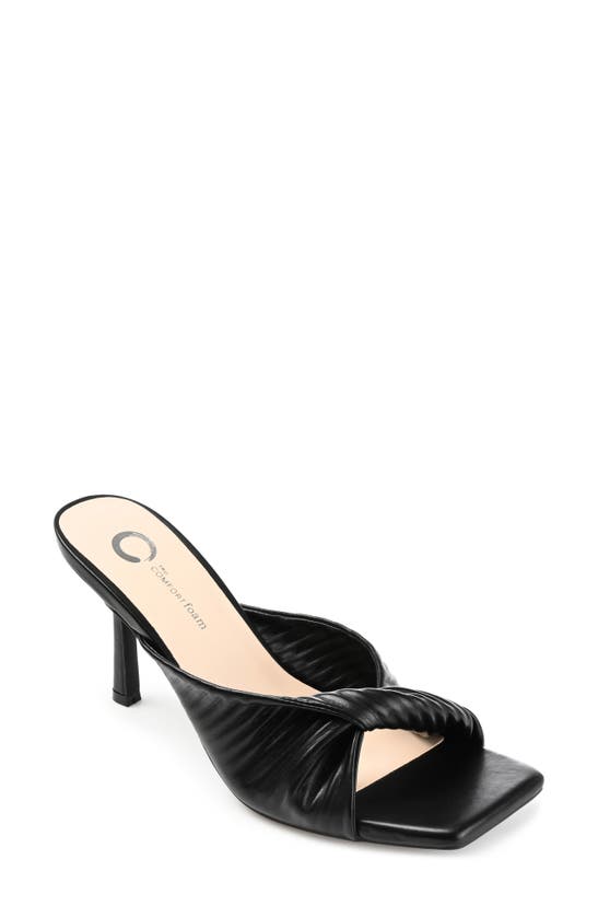 Journee Collection Greer Tru Comfort Foam Twist Sandal In Black