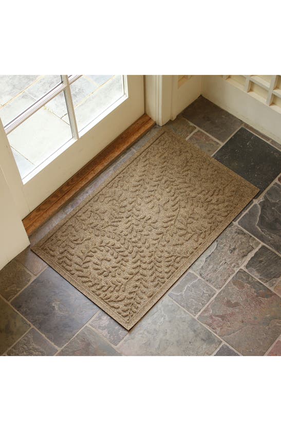 Shop Bungalow Flooring Waterhog Boxwood Floor Mat In Camel