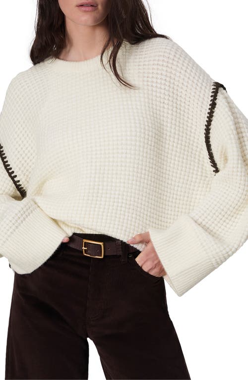 Shop Rag & Bone Katie Whipstitch Sweater In Ivory