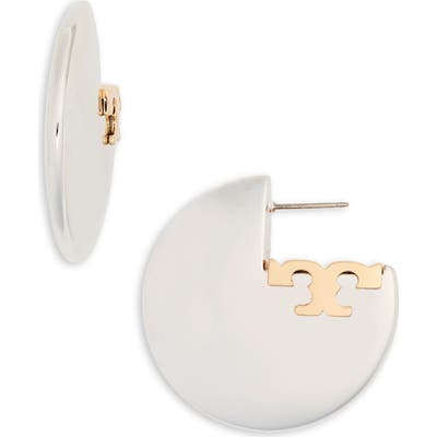 Tory Burch Logo Circle Earrings