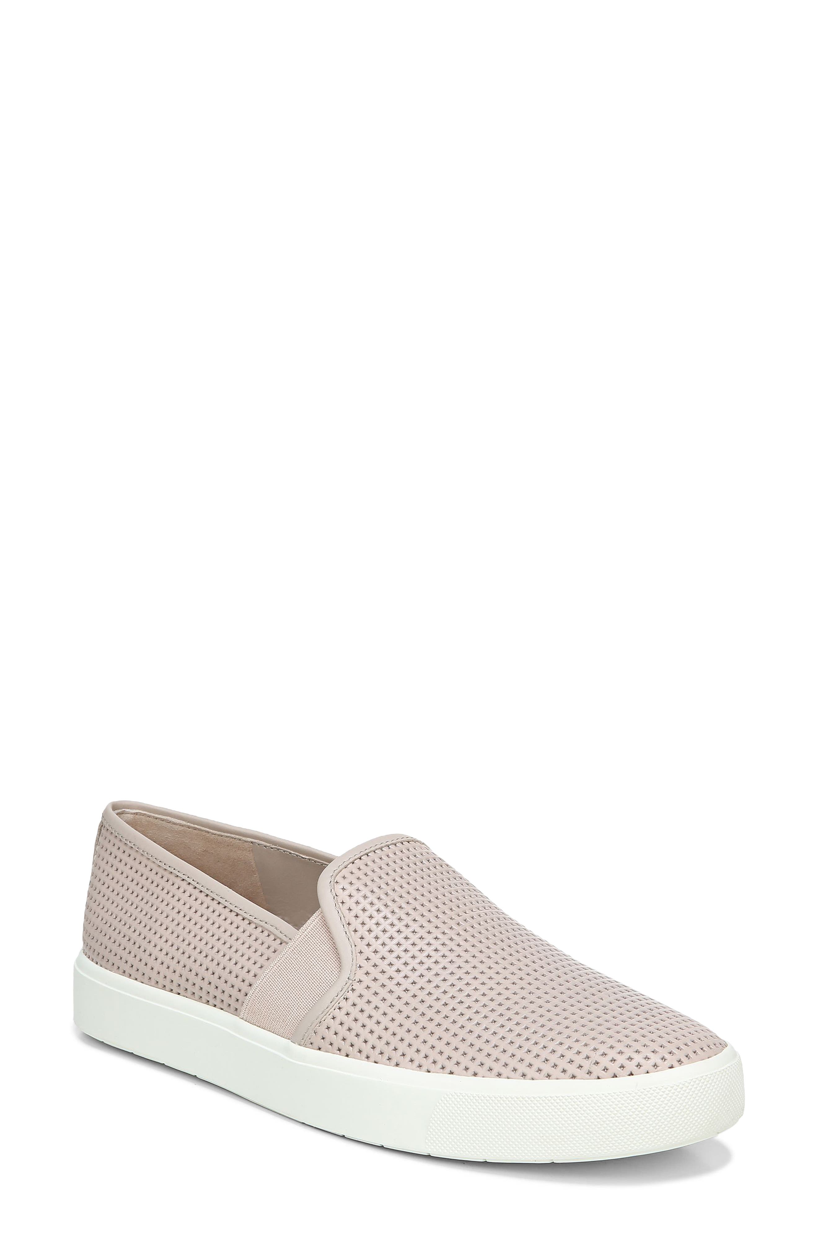 vince white slip on shoes