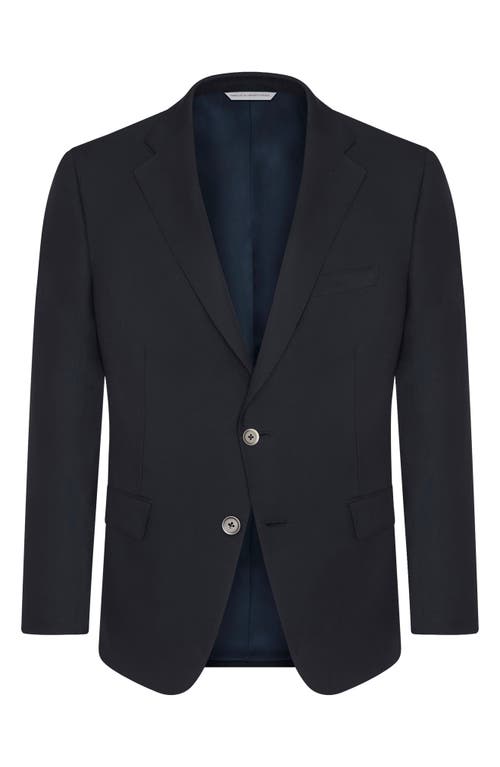 Shop Samuelsohn Navy Wool Blazer