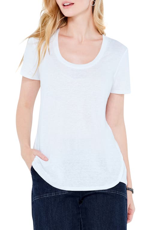 NZT by NIC+ZOE Scoop Neck T-Shirt in Paper White