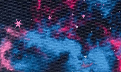 Herschel Supply Co . Kids' Pop Quiz Recycled Polyester Lunch Box In Fuschia Purple Galaxy