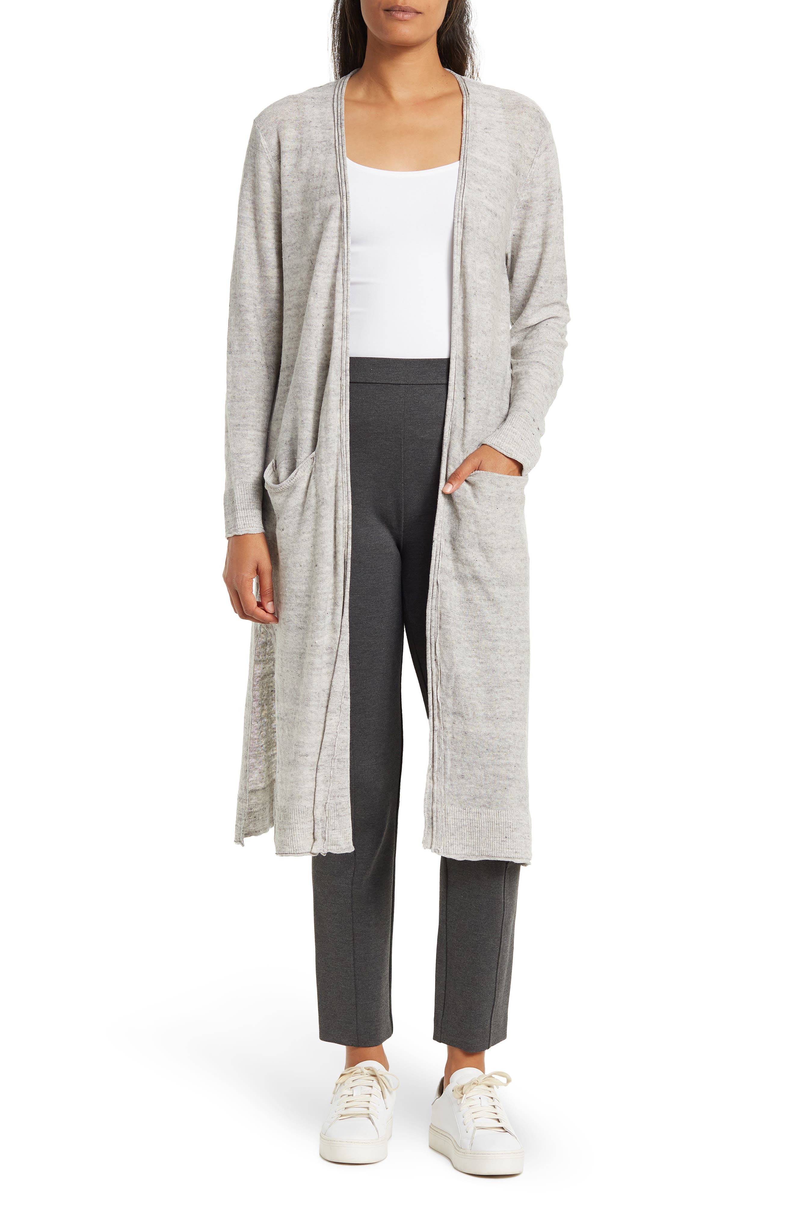 100% Linen Cardigan Sweaters for Women 
