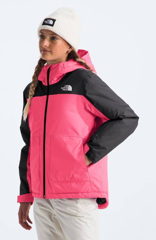 Shop The North Face Kids' Freedom Waterproof Insulated Hooded Jacket In Radiant Poppy