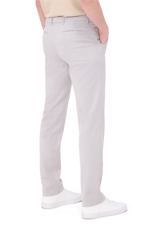 Shop Bugatchi Parker Stretch Chino Pants In Cement