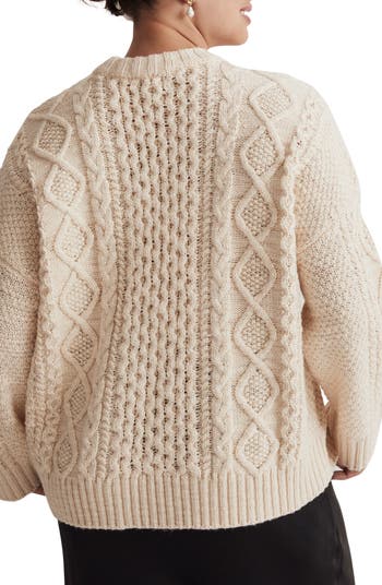 Oversized Cable Knit Sweater-Carmen Candela