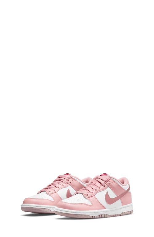 Shop Nike Dunk Low Basketball Sneaker In Pink Glaze/white/pomegranate