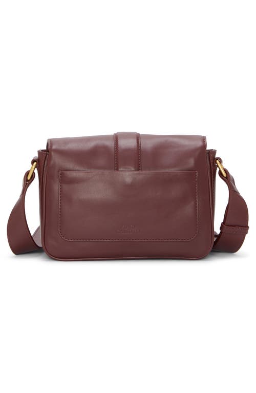 Shop Vince Camuto Maecy Leather Crossbody Bag In Cranberry