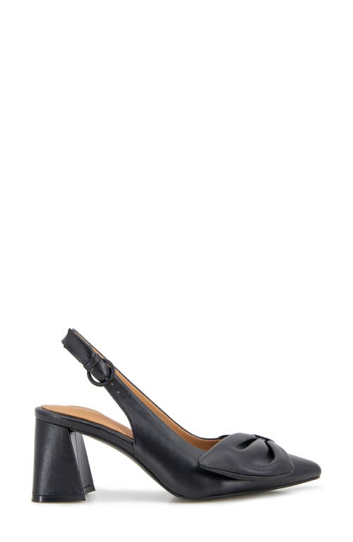 Shop Gentle Souls By Kenneth Cole Diana Slingback Pointed Toe Pump In Black Leather